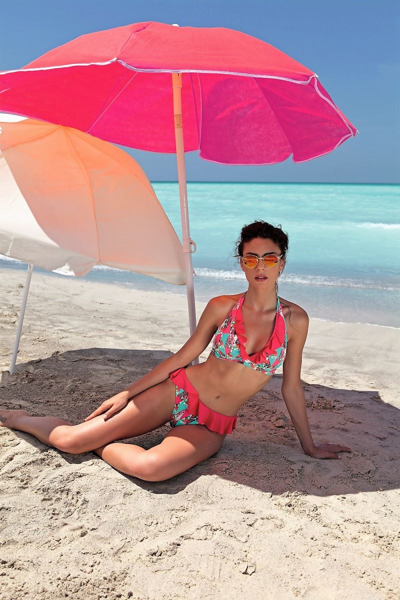 bikini rosso-turchese